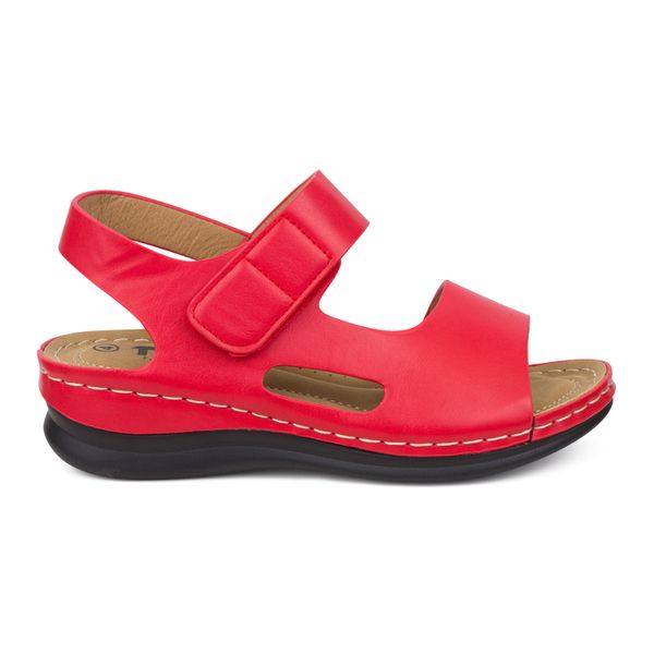 TTP Ladies Comfortable Hook &amp; Loop Strap Sandal