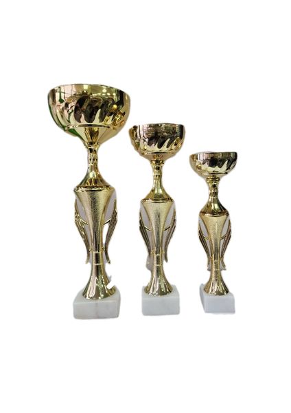 Gold Cup Trophies NC 007 - Set of 3