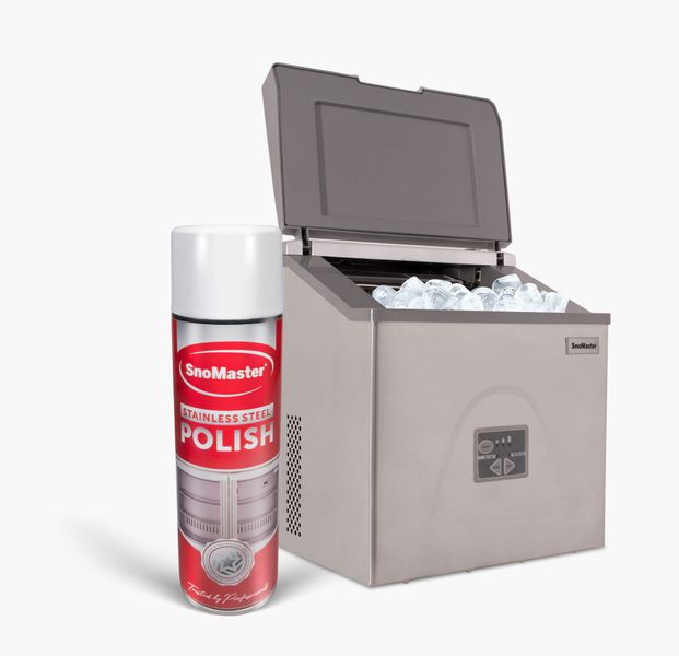 SnoMaster - 20Kg/24Hr Counter-Top Ice-Maker + FREE SS Polish (ZBC-20)