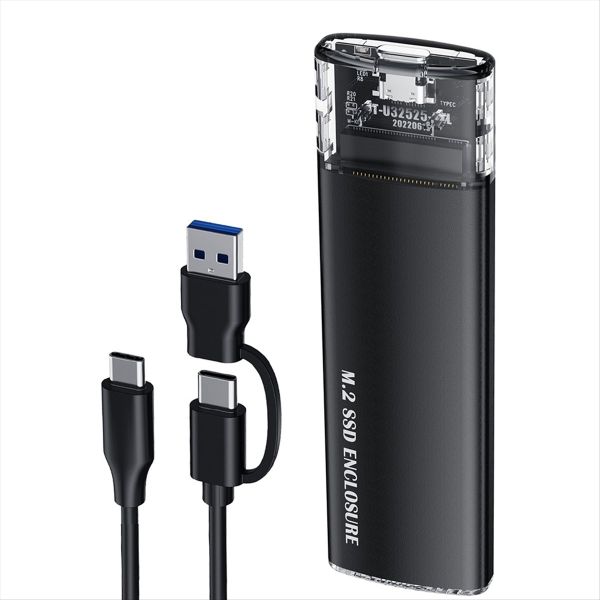 Type C Pci-E M2 Ssd External Enclosure Hard Disk Box