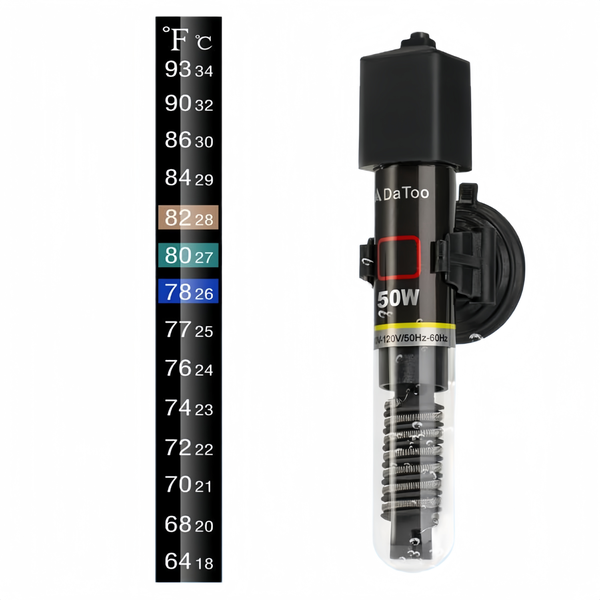 OQIMAX Mini Aquarium Heater 50w for Fish Tank