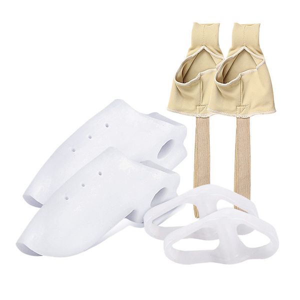 3 Pairs Toe Separator Hallux Valgus Corrector Feet Bone Thumb Set - Skin