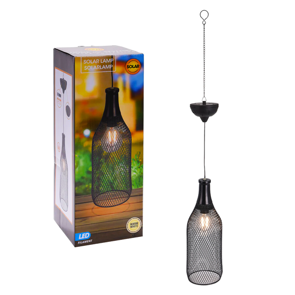 Hanging Lamp with Warm White LED Light &amp; Batteries - Loadshedding Light