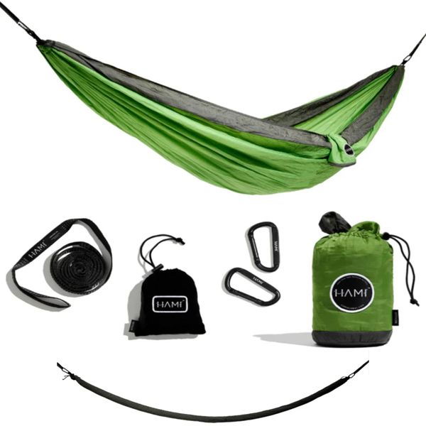 HAMI Evergreen Double Hammock + Cacoon Sleeve - 100% Recycled Materials