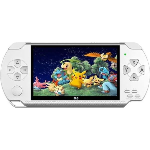 Multi-functional PSP game console: 4.3-inch screen, e-book reader, white