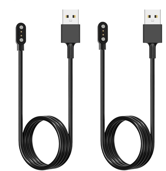 [2-Pack] 3.3FT Smart Watch Charger Magnetic USB Charging Cable