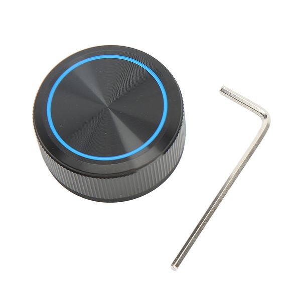 Aluminium blue-line potentiometer knob