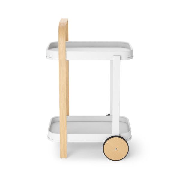 Umbra Bellwood Serving Cart White &amp; Natural