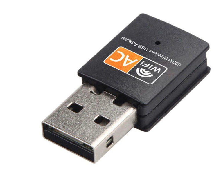 Dual USB WiFi Dongle 2.4G/5.8G Wireless WiFi Adapter 600Mpbs