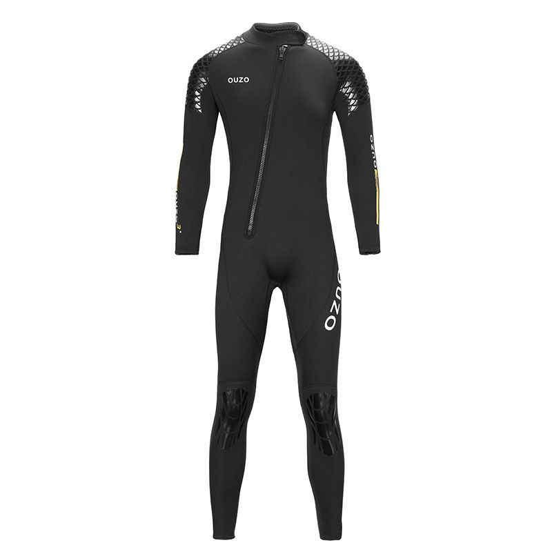 3mm Man Neoprene Wetsuit Front Zip Full Body Diving Suit one Piece BCM ...