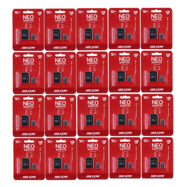 HIKSEMI Neo 128GB Micro SD Card with Adapter (Pack of 20)