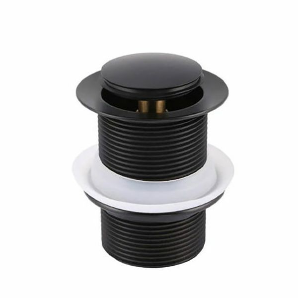 Gio Matt Black Long Pop Up Bath Waste 40mm (Unslotted)