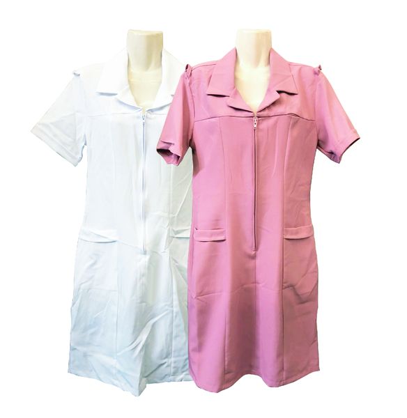 Domestic Uniform - White &amp; Pink - 2 Pack Assorted