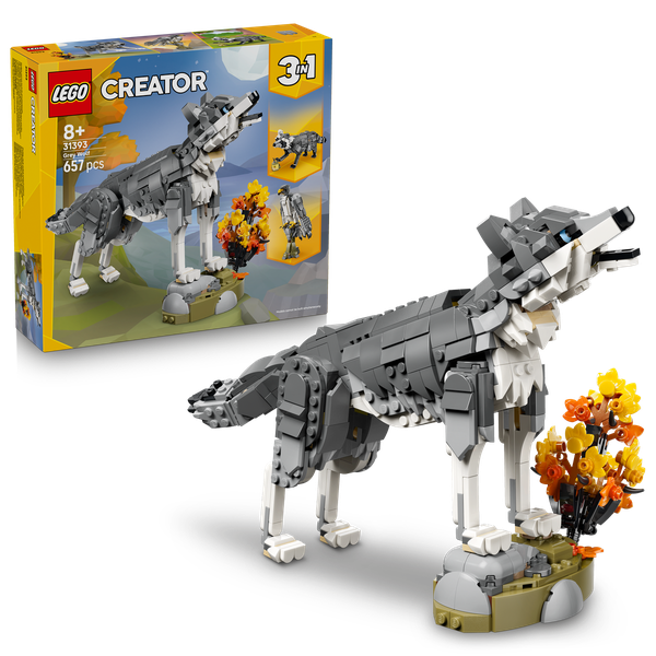 LEGO® Creator 3 in 1 Forest Animals: Grey Wolf Toy 31393