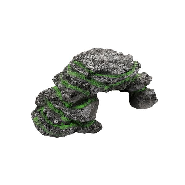 Resin Reptile Cave Hideout with Climbing Platform