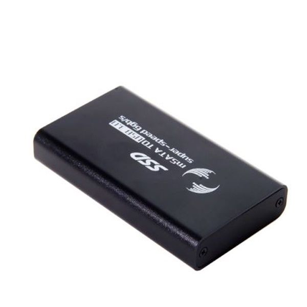 Tehme High Speed mSATA M.2 SSD USB 3.0 Aluminium Hard Drive Enclosure Case