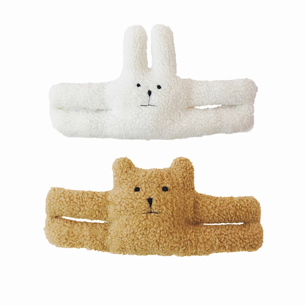 2-Pack Kid-Safe Door Wedges - Plush Doll Anti-Pinch Door Stoppers