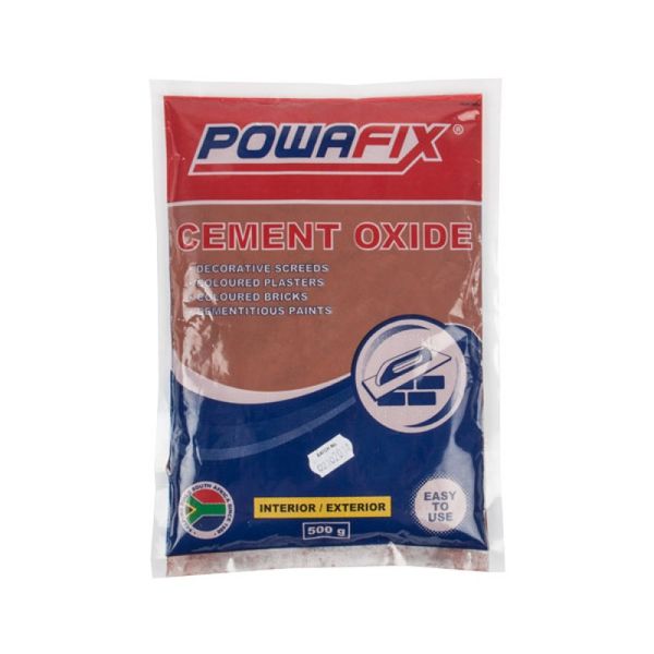 PowaFix - Powder Oxide - Cement Colouring - Yellow - 500g - Bulk Pack of 8