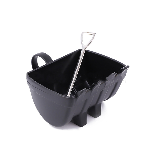 Coffee Cup Excavator Bucket Cup With Shovel Spoon Tea Cup Orange