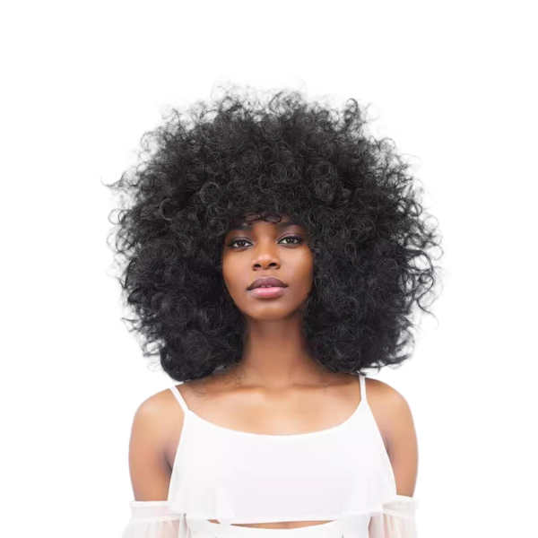 Women's Afro Wig - Soft Stretchy Curly Hair Topper