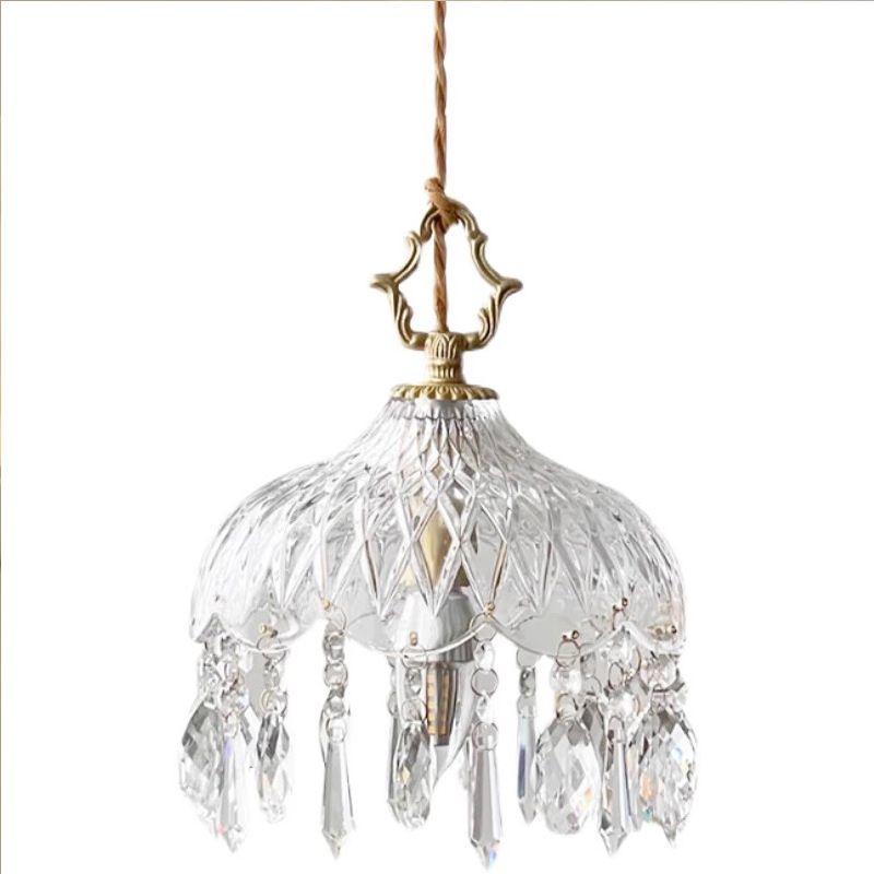 Ecomlight Modern Crystal Glass Pendant Light-E14 Bulb Included-7W -Tricolor