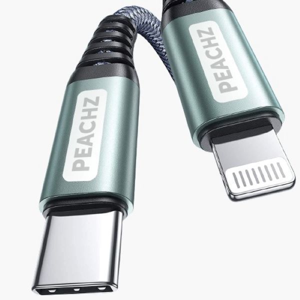 PEACHZ-Lightning Cable to USB C 20W iPhone Compatible Charger Cord/MFi 3M