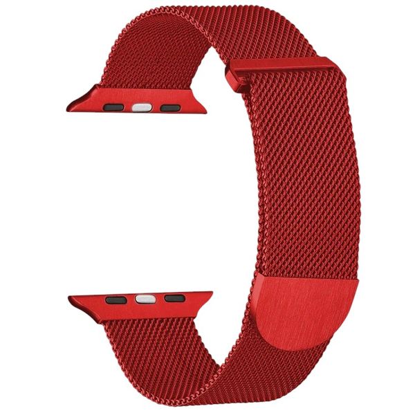 Stainless Steel Mesh Milanese Watch Strap With Magnetic Clasp - Apricot