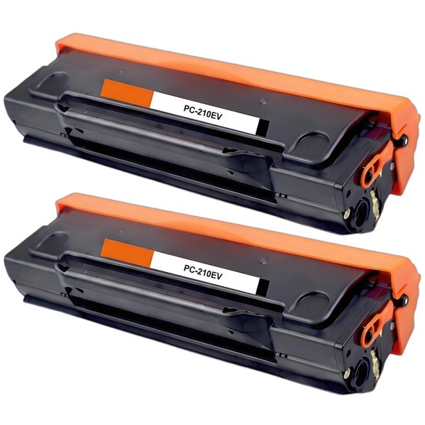 2 Pack Pantum PC-210EV Compatible With Toner Cartridge Replacement Black