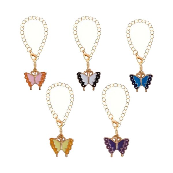 5 Piece Stanley Cup Accessories Butterfly Chain for Handle Tumbler Bottle