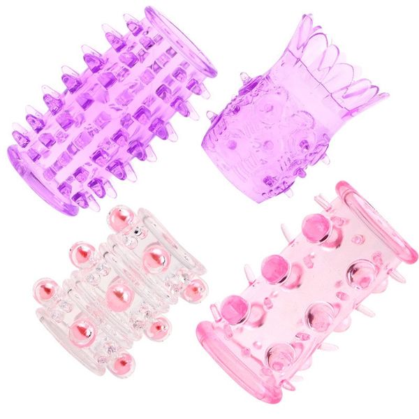Fudisenn 4-Pack Massage Rings - Waterproof Stretchy Textured Sensory Bands