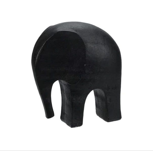 Elephant Geometric 14x7x15cm Black