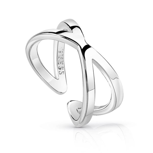 Guess - Hoops I Did It Again - crossed Bars Ring