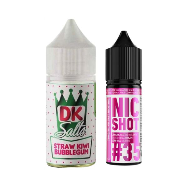 Donut King 30ml E-liquid 35MG Juice - Straw Kiwi Bubblegum