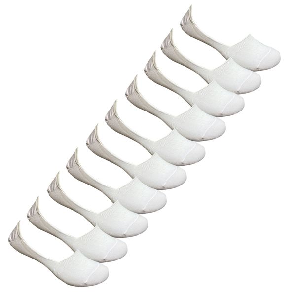 Undeez Secret Socks 10Pack White