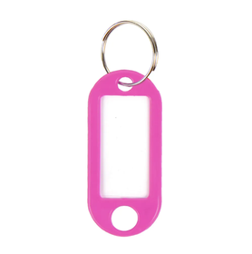 PrimeLine - Soft Type Plastic Key Ring Tags - Pink x 20 | Shop Today ...