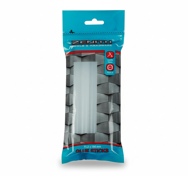 Zenith Hot Melt Glue Sticks 11.2mm x 150mm 5 Piece Set - 2 Pack