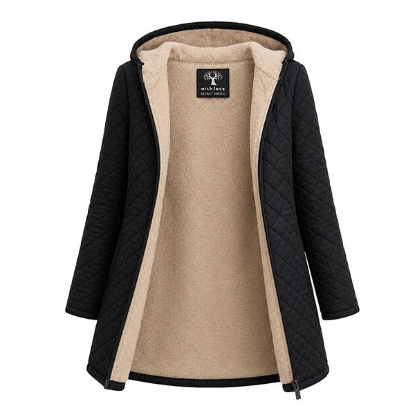 Secret Shield Casual Padded Thermal Hooded Outerwear