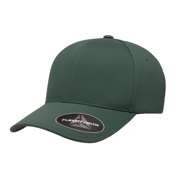 Flexfit Delta Curved Peak Adjustable-Hook and Loop Strap Spruce Cap