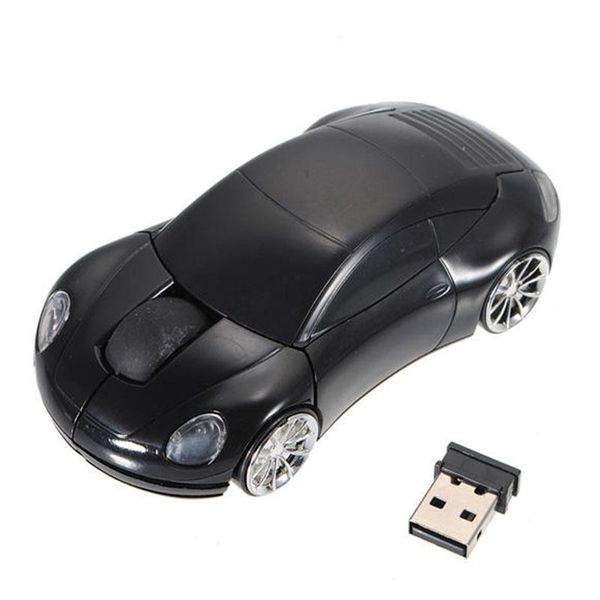 USB Wireless Optical Mouse (Car-Shaped) - 2.4Ghz, 1600dpi 3D
