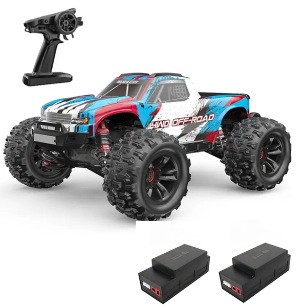 MJX Hyper Go 16208 Brushless 4x4 Monster Truck RC 2S Lipo 1 Battery Bundle