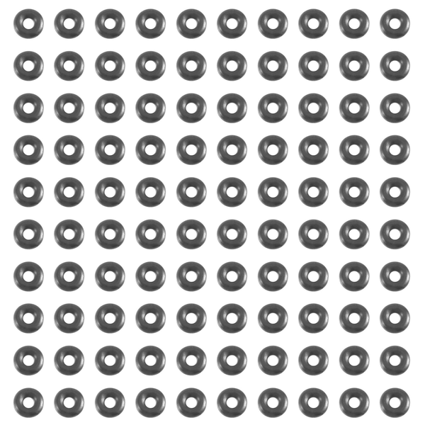 100 Pcs O-Ring in Nitrile Rubber 6 x 2 Mm Compatible with None