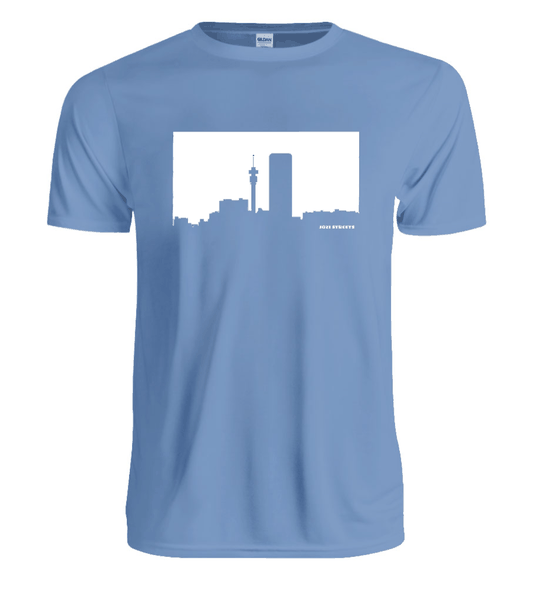 Jozi Streets T-Shirt Sky Blue - White