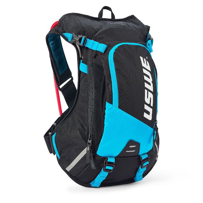 Uswe Hydro 12L Black/Blue Hydration Pack with 3L Plug & Play Bladder