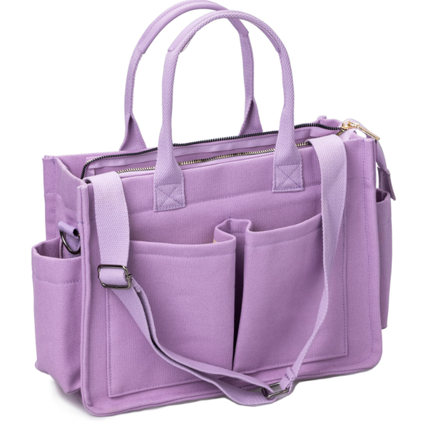 Large Canvas Tote Bag | Women's Laptop Crossbody Compartment Bag