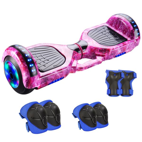 7 Inch Smart Auto Balance Hoverboard With Protective Gear for Kid Gift