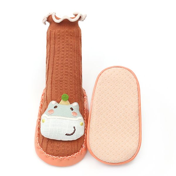Non-Slip Sock Shoes Orange 12cm