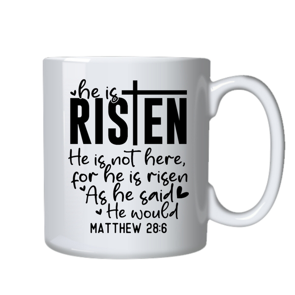 He's Risen He's not Here Christian Theme Birthday Christmas Gift Cup Mug402