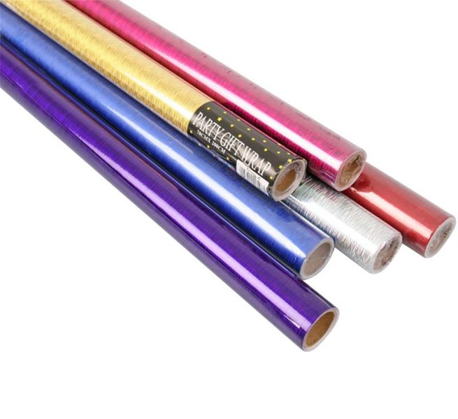 Bulk Pack x 3 Gift-Wrap 700mmx5m Metallic Rolls
