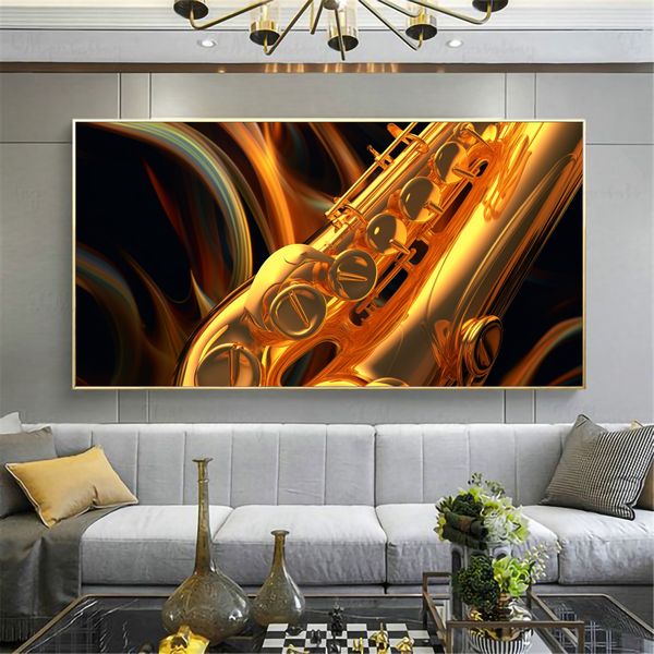 Canvas Wall Decor - Saxophone Serenity - 0421