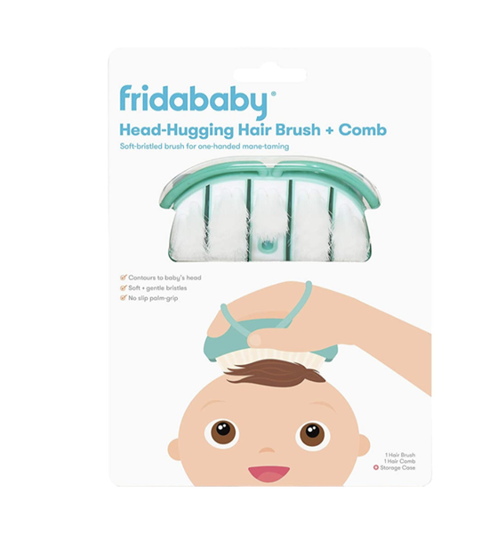 FridaBaby Infant Head-Hugging Hairbrush &amp; Styling Comb Set
